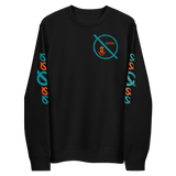 NO WEAPON FORMED 'OPPS/ROBBER' ORANGE/AQUA GREEN - Unisex eco sweatshirt