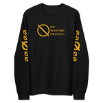 NO WEAPON FORMED 'ANGELS GOT YOUR BACK' YELLOW - Unisex eco sweatshirt