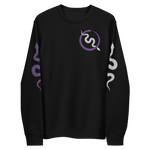 NO WEAPON FORMED 'SNAKES' PURPLE/BLACK/GRAY -  Unisex eco sweatshirt