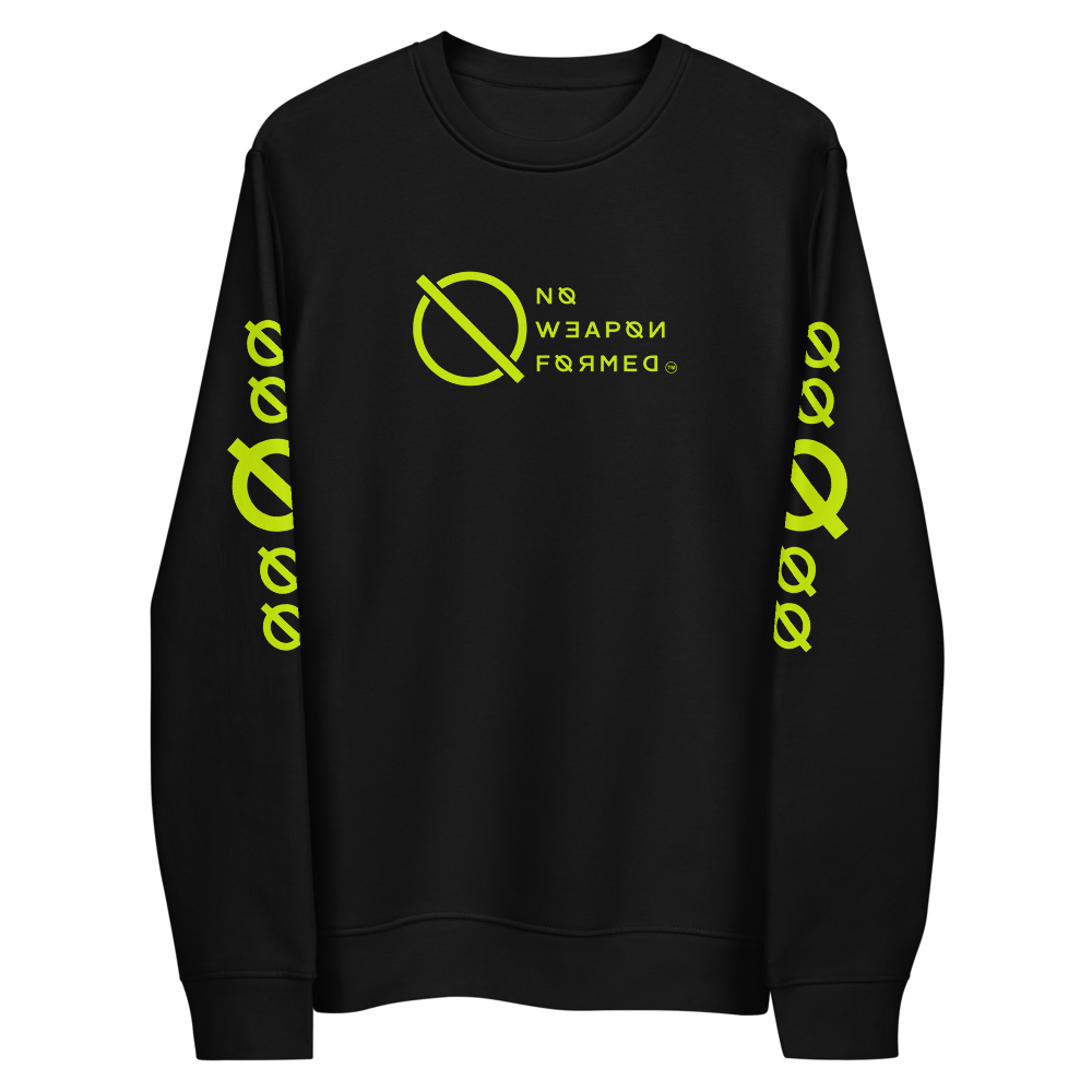 NO WEAPON FORMED 'ANGELS GOT YOUR BACK' - Unisex eco sweatshirt