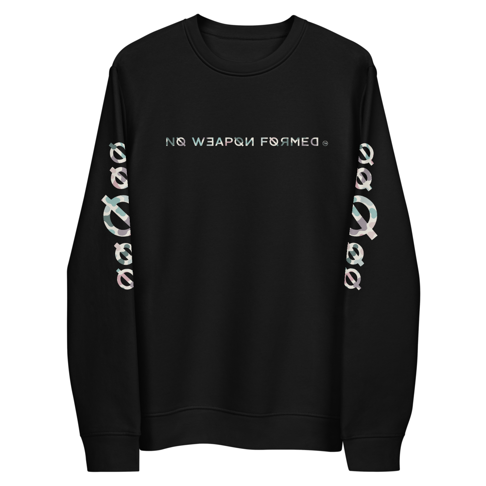 NO WEAPON FORMED PASTEL CAMO LOGO - Unisex eco sweatshirt
