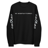 NO WEAPON FORMED "SURROUNDED BY ANGELS" WHITE/GREY - Unisex eco sweatshirt