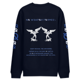 NO WEAPON FORMED 'SAINT MICHAEL THE ARCHANGEL' BLUE/WHITE - Unisex eco sweatshirt