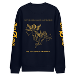 NO WEAPON FORMED 'ANGELS GOT YOUR BACK' YELLOW - Unisex eco sweatshirt