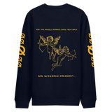 NO WEAPON FORMED 'ANGELS GOT YOUR BACK' YELLOW - Unisex eco sweatshirt