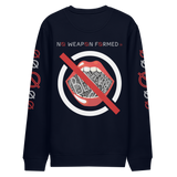 NO WEAPON FORMED 'GOSSIP' RED/BLACK/WHITE - Unisex eco sweatshirt