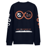 NO WEAPON FORMED 'SNAKES' BLACK/ORANGE - Unisex eco sweatshirt