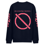 NO WEAPON FORMED PAISLEY RED/WHITE BANDANA PRINT - Unisex eco sweatshirt