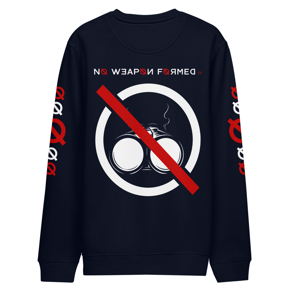 NO WEAPON FORMED 'SHOTGUN' BLACK/RED/WHITE - Unisex eco sweatshirt
