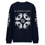 NO WEAPON FORMED "SURROUNDED BY ANGELS" WHITE/GREY - Unisex eco sweatshirt