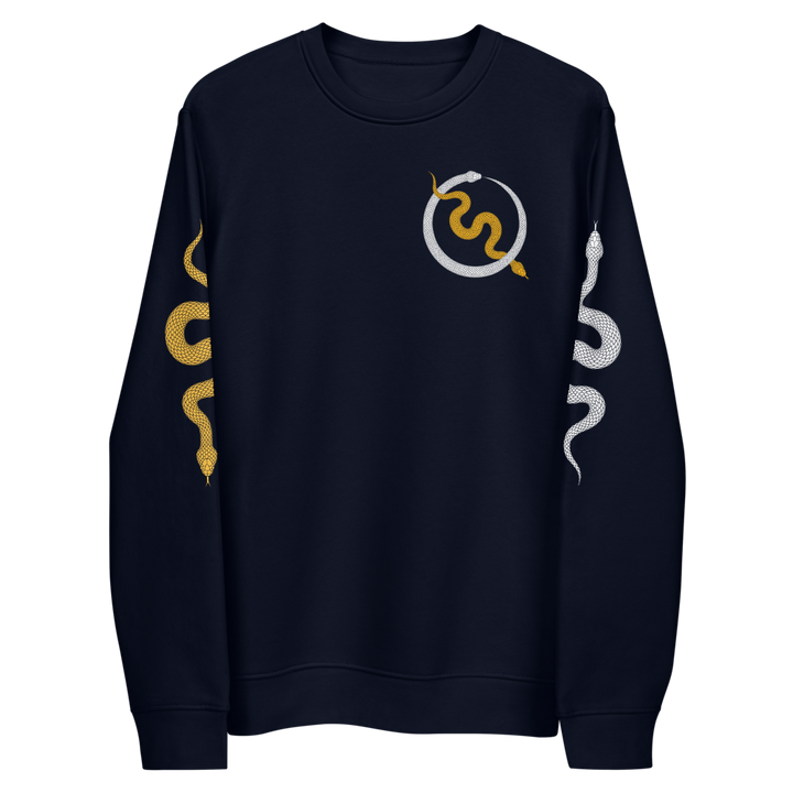NO WEAPON FORMED "SNAKES" STEELERS BLACK/YELLOW - Unisex eco sweatshirt navy front