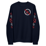 NO WEAPON FORMED 'GOSSIP' RED/BLACK/WHITE - Unisex eco sweatshirt