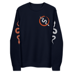 NO WEAPON FORMED 'SNAKES' BLACK/ORANGE - Unisex eco sweatshirt