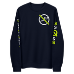 NO WEAPON FORMED 'SHOTGUN' Neon/Black/White - Unisex eco sweatshirt