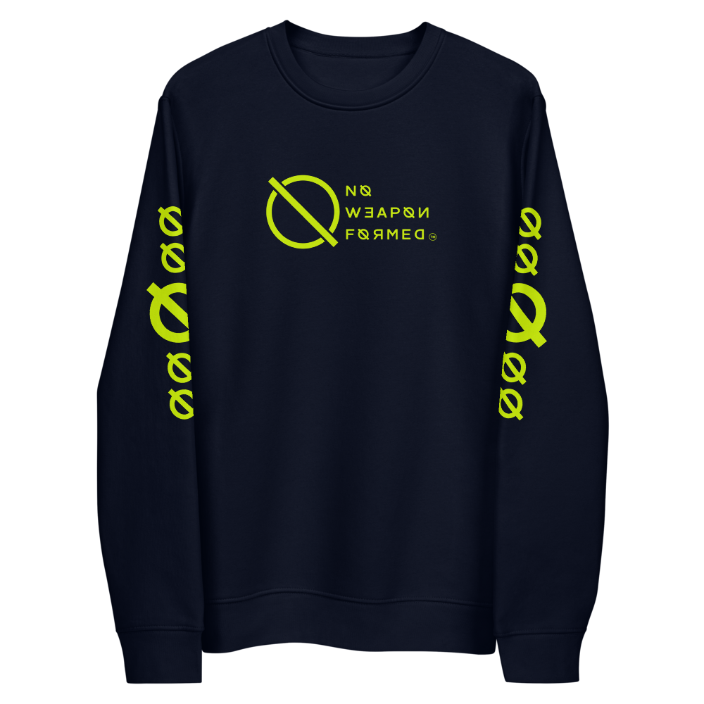 NO WEAPON FORMED 'ANGELS GOT YOUR BACK' - Unisex eco sweatshirt