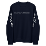 NO WEAPON FORMED "SURROUNDED BY ANGELS" WHITE/GREY - Unisex eco sweatshirt