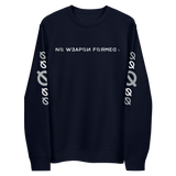 NO WEAPON FORMED "SURROUNDED BY ANGELS" WHITE/GREY - Unisex eco sweatshirt