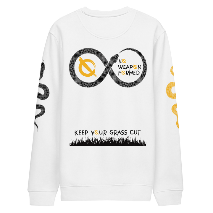 NO WEAPON FORMED "SNAKES" STEELERS BLACK/YELLOW - Unisex eco sweatshirt white back
