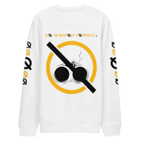 NO WEAPON FORMED 'SHOTGUN' BLACK/YELLOW/WHITE - Unisex eco sweatshirt