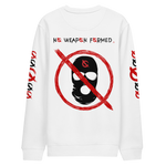 NO WEAPON FORMED 'ROBBER/OPPS' RED/WHITE/BLACK - Unisex eco sweatshirt