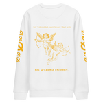 NO WEAPON FORMED 'ANGELS GOT YOUR BACK' YELLOW - Unisex eco sweatshirt