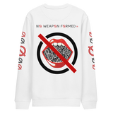 NO WEAPON FORMED 'GOSSIP' RED/BLACK/WHITE - Unisex eco sweatshirt