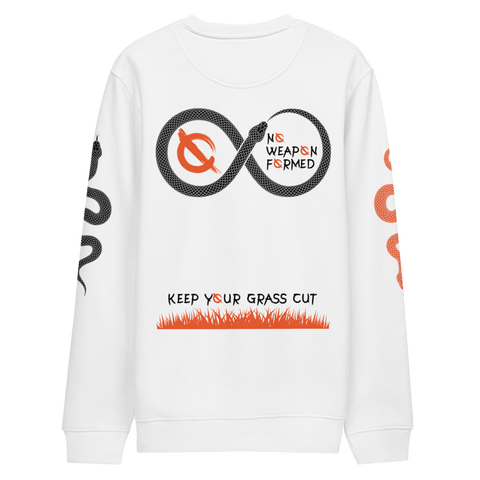 NO WEAPON FORMED 'SNAKES' BLACK/ORANGE - Unisex eco sweatshirt