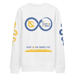 NO WEAPON FORMED 'SNAKES' BLUE/YELLOW - Unisex eco sweatshirt