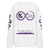 NO WEAPON FORMED 'SNAKES' PURPLE/BLACK/GRAY -  Unisex eco sweatshirt