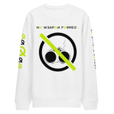 NO WEAPON FORMED 'SHOTGUN' Neon/Black/White - Unisex eco sweatshirt