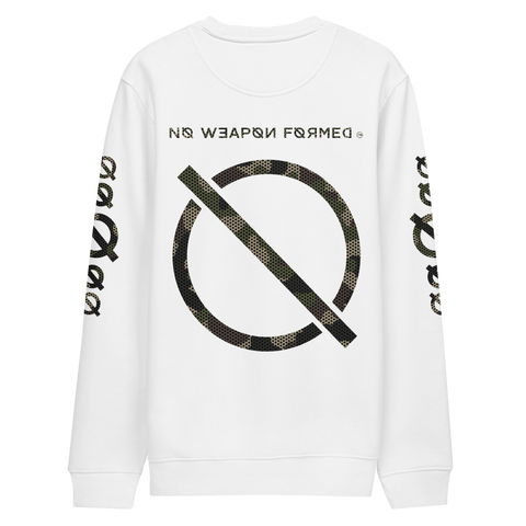 NO WEAPON FORMED DIGITAL CAMO LOGO - Unisex eco sweatshirt