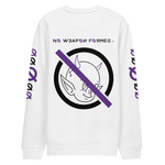 NO WEAPON FORMED 'DEVIL' PURPLE/BLACK/WHITE - Unisex eco sweatshirt