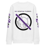 NO WEAPON FORMED 'DEVIL' PURPLE/BLACK/WHITE - Unisex eco sweatshirt