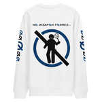 NO WEAPON FORMED 'TWO FACED PPL' NAVY/WHITE - Unisex eco sweatshirt