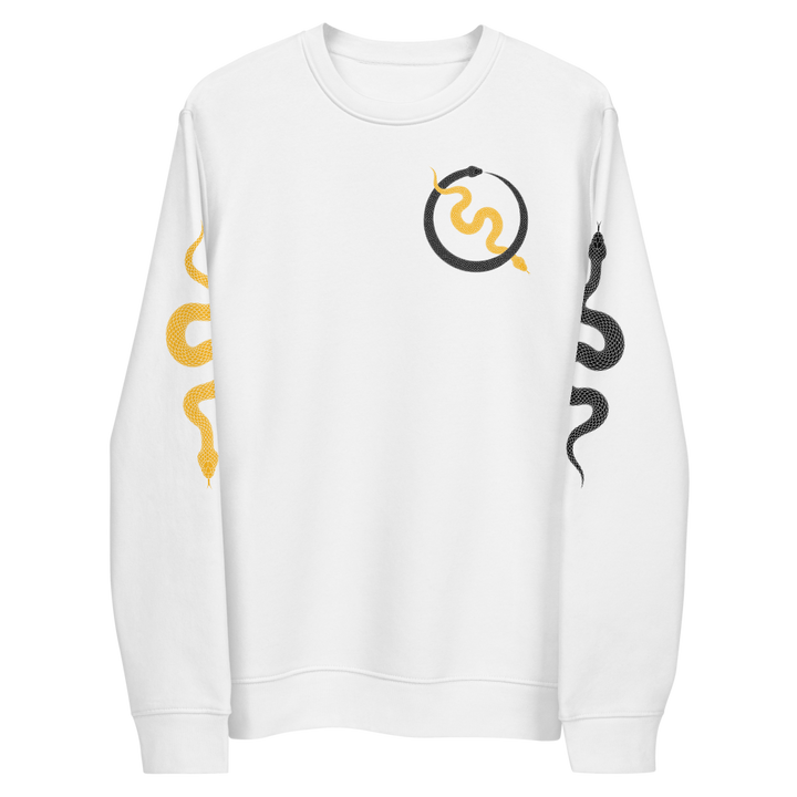 NO WEAPON FORMED "SNAKES" STEELERS BLACK/YELLOW - Unisex eco sweatshirt front white