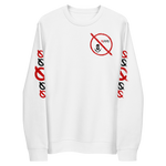 NO WEAPON FORMED 'ROBBER/OPPS' RED/WHITE/BLACK - Unisex eco sweatshirt