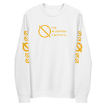 NO WEAPON FORMED 'ANGELS GOT YOUR BACK' YELLOW - Unisex eco sweatshirt