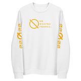 NO WEAPON FORMED 'ANGELS GOT YOUR BACK' YELLOW - Unisex eco sweatshirt