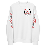 NO WEAPON FORMED 'GOSSIP' RED/BLACK/WHITE - Unisex eco sweatshirt