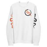 NO WEAPON FORMED 'SNAKES' BLACK/ORANGE - Unisex eco sweatshirt