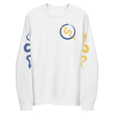 NO WEAPON FORMED 'SNAKES' BLUE/YELLOW - Unisex eco sweatshirt