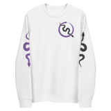 NO WEAPON FORMED 'SNAKES' PURPLE/BLACK/GRAY -  Unisex eco sweatshirt