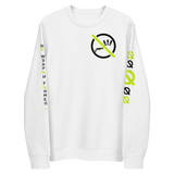 NO WEAPON FORMED 'SHOTGUN' Neon/Black/White - Unisex eco sweatshirt