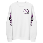 NO WEAPON FORMED FLANNEL BLACK/PURPLE - Unisex eco sweatshirt