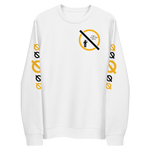 NO WEAPON FORMED 'TWO FACED PPL' BLACK/WHITE/YELLOW - Unisex eco sweatshirt