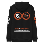 NO WEAPON FORMED "SNAKES" BLACK/ORANGE - Unisex essential eco hoodie black back