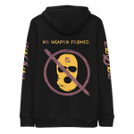 NO WEAPON FORMED 'ROBBER/OPPS' BURGUNDY/GOLD - Unisex essential eco hoodie