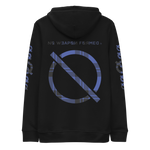 NO WEAPON FORMED FLANNEL BLACK/BLUE - Unisex essential eco hoodie