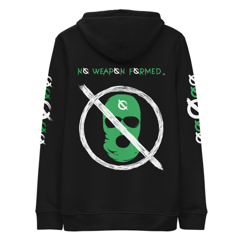 NO WEAPON FORMED 'ROBBER/OPPS' GREEN - Unisex essential eco hoodie