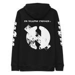 NO WEAPON FORMED DRIPPING BLACK/WHITE LOGO - Unisex essential eco hoodie